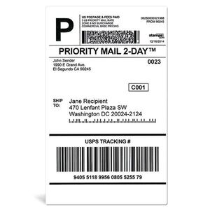 Extra 5 Lb Shipping label